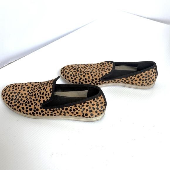 Gianni Bini Leopard Flats Slip On Faux Fur Leather Women Size 9.5 Animal Print - Picture 5 of 9
